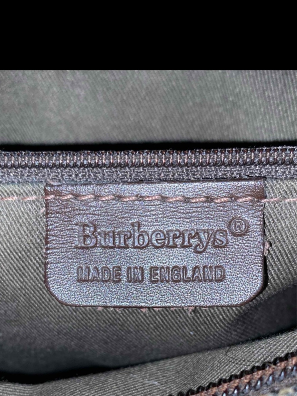 Burberry Brown Leather Interior Label Crossbody - Picture 2 of 8